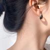 Women's Earrings Simple C-shaped Crescent Moon Earrings Female Niche Design Fashion Earrings Cold Wind Cool Sweet Earrings Beautiful Accessories