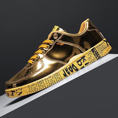 Big Size 36-46 Gold Mens Running Shoes Luxuxy Outdoor Travel Jogging Shoes for Male Footwear Women Casual Sneakers Unisex Skateboard Shoes