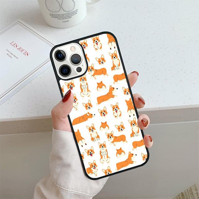 CUTIE CORGIS Phone Case For iPhone 17 Air 13 12 14 15 16 Cover For Apple iPhone 17 Air 14 15 16 Pro Max 6S Plus Coque