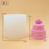 simulation double-layer small cake soap handmade silicone mold creative diy homemade aromatherapy candle mold