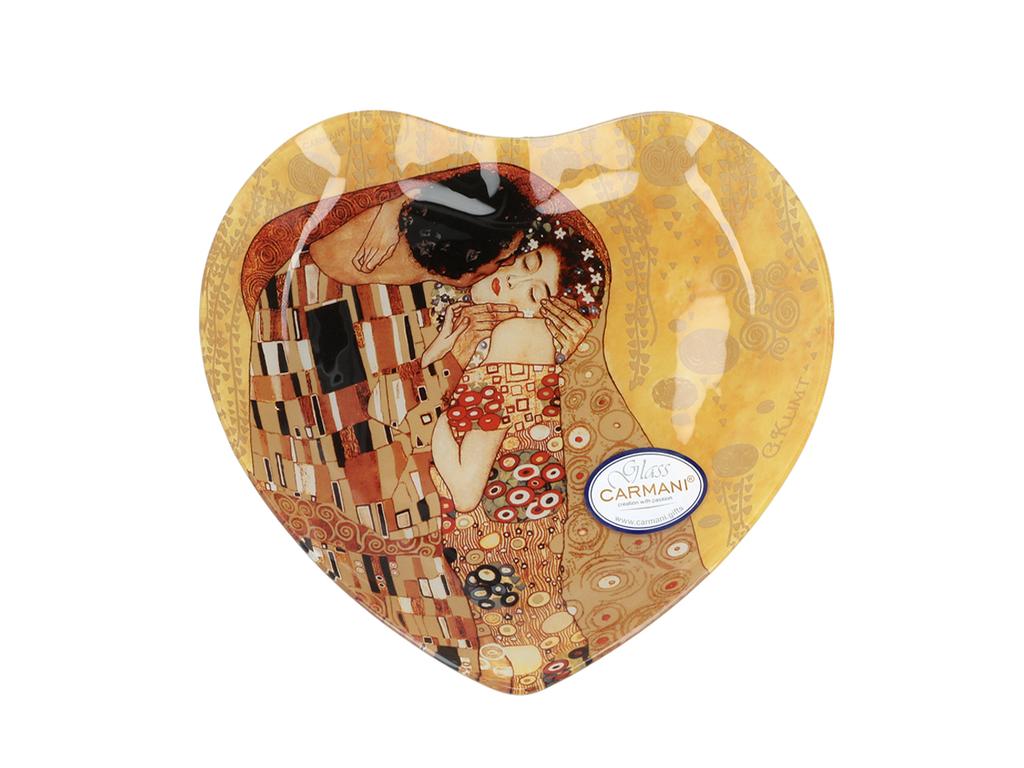 Talerz Dekoracyjny Serce Gustav Klimt Pocałunek Porcelana Sztuka