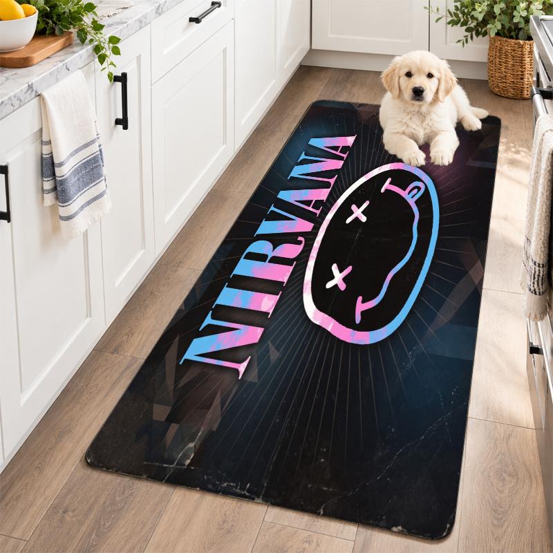 Flannel Kitchen Mat Nirvana Soft Area Rug Non Slip Floor Carpet Home Decoration