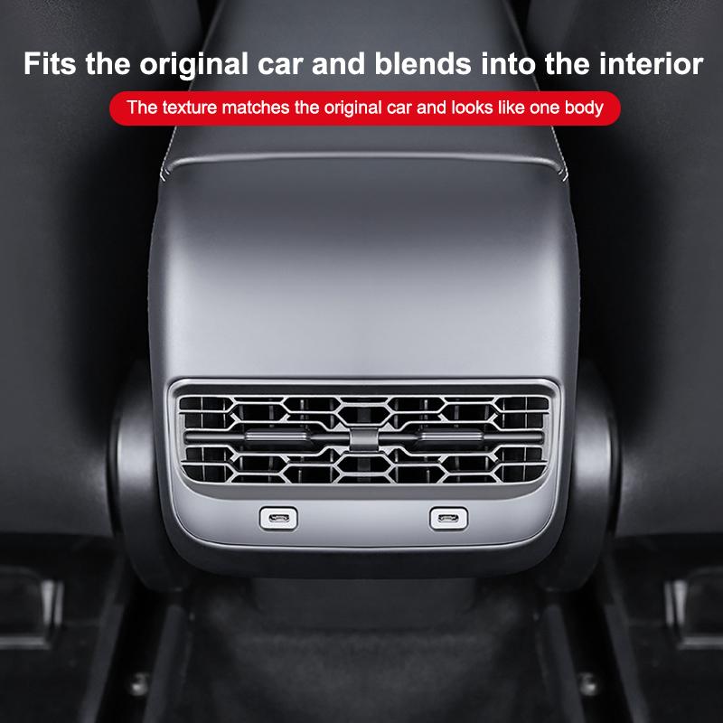 Rear Air Vent Cover For Model 3 Y Juniper Highland Back Seat Accessories Conditioner Outlet Filter Grille Protector