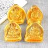 Miniature 3D Buddhist Figures Making Molds, Yellow Tantric Casting Tools, Variety Shapes, DIY Mold Crafts, Buddhism Supplies