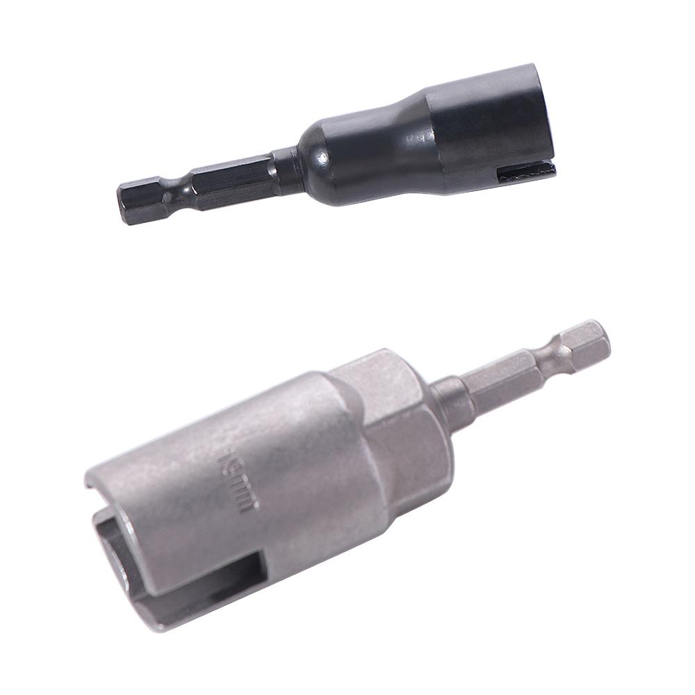 1/4'' Size Hexagon Shank Wing Socket 65mm Length 12mm Slotted Butterfly Socket Long Power Wing Hex Shank Slotted Socket