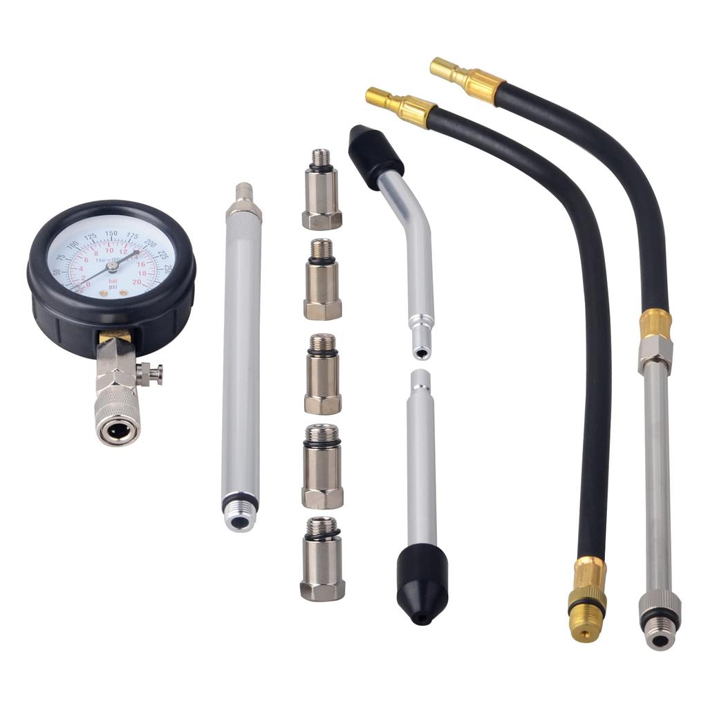 DAYUAN Gasoline Engine Compression Gauge 300 PSI Engine Compression Pressure Gauge Pressure Measuring Instrument for Cars and Motorcycles Compression