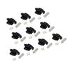 10 Pack Sturdy Stainless Steel Magnetic Push Open Door Catch Home Accessory for Cabinets Easy to Installion Latches