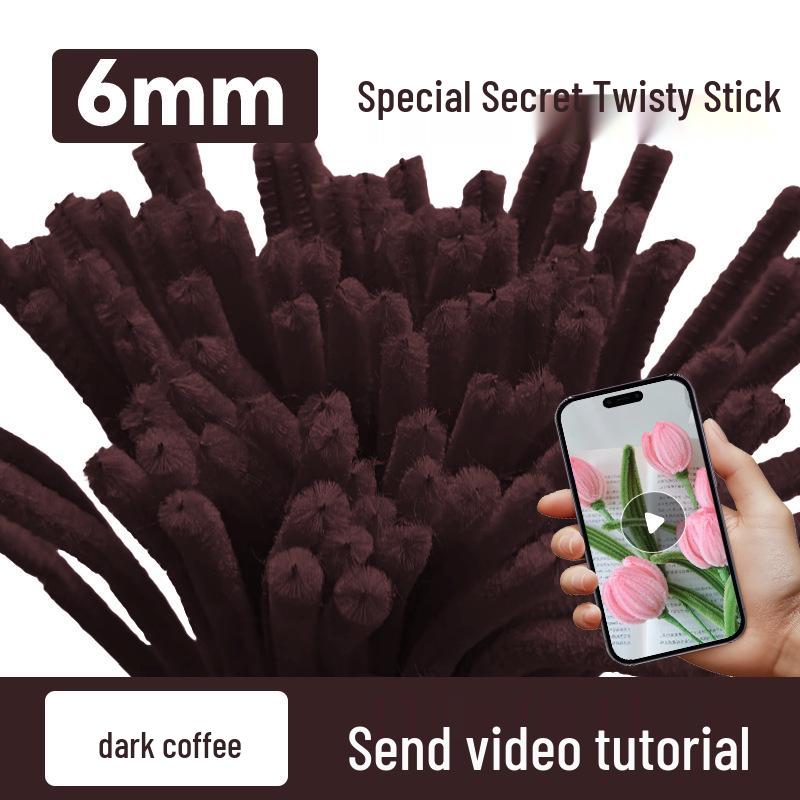 DIY Twisty Stick Bouquet Kit: Complete Chenille Stem Set for Children's Weaving