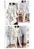 Spring & Autumn Maternity Pajama Set: Breathable Three-Piece for Delivery & Breastfeeding with Absorbent Breast Pads