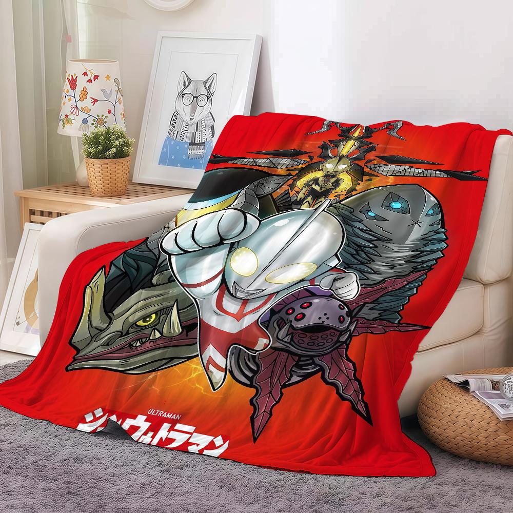 Adventure TV Series U UltraMan Blanket For Sofa Office Bed Plane Travel Sleep Read Relax Camping Soft And Warm