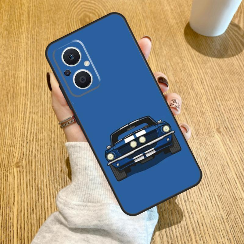 Sports Car Style Case For OPPO Find X6 X5 X3 X2 Pro Lite Neo Reno 7 3 4 5 6 8 Lite 8T 2Z 4Z 5Z Cover Coque