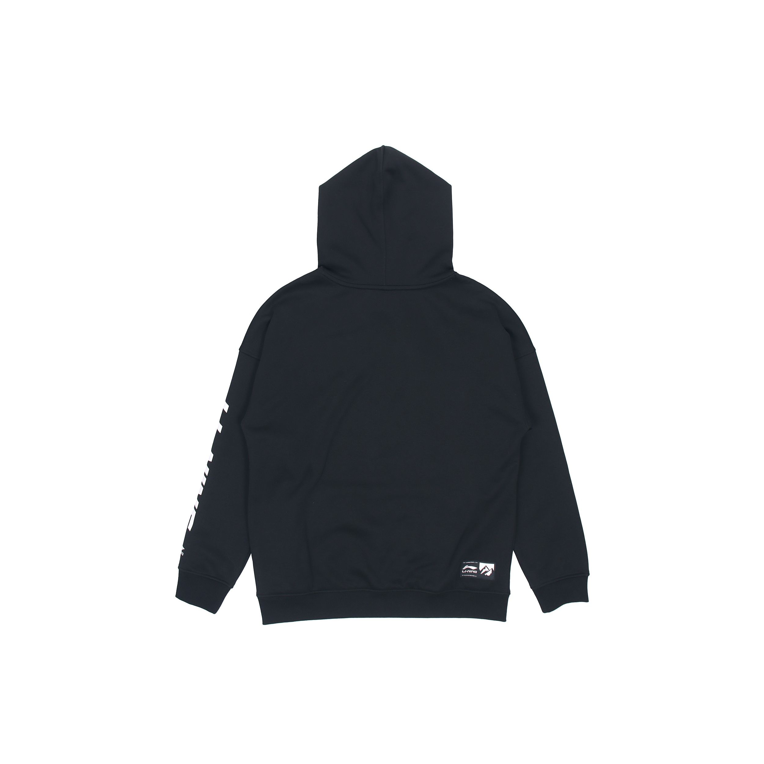 Li-Ning Sports Life Series плюшевый теплый свободный пуловер с капюшоном унисекс топы — фото 2