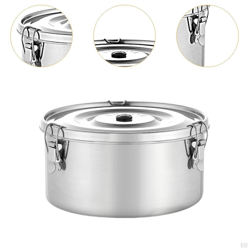 Fruit Lunch Box Food Storage Container Sturdy Space Saving Outdoor Picnic Round Bowl for Kids