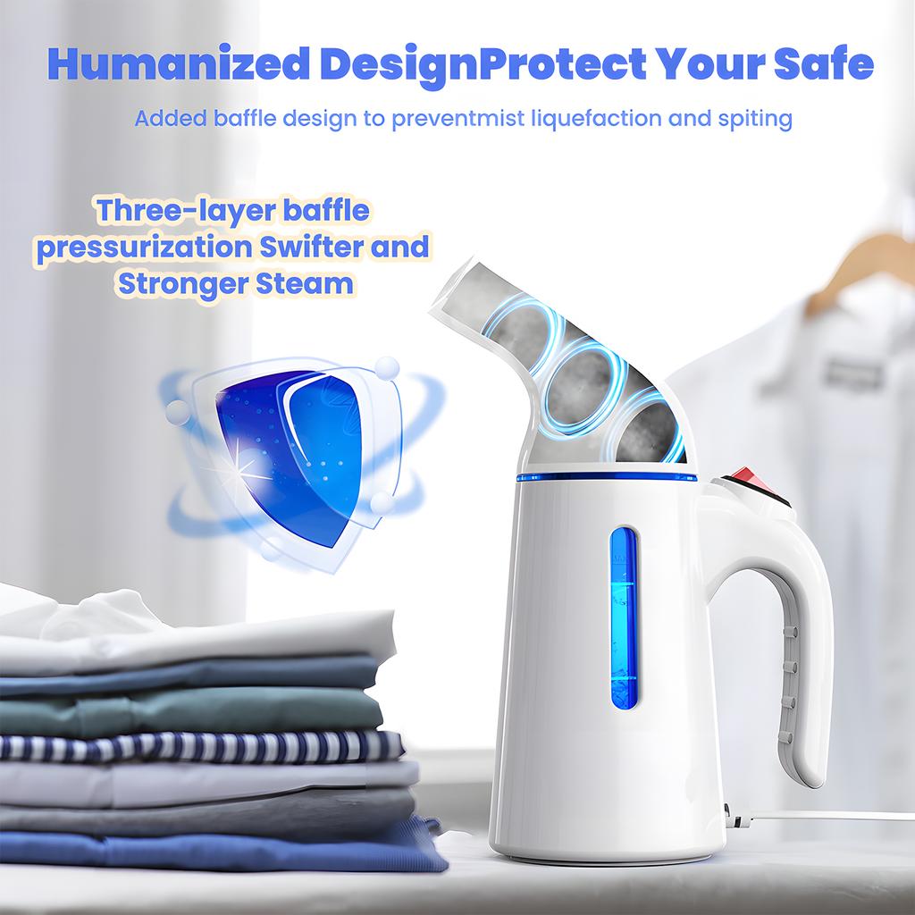 Automatic Shut-Off Steamer Portable Handheld Garment Steamer 120ml 700W for Clothes Removes Wrinkles On Clothes and Fabric