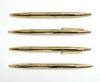 barrel Elegant Gold Twist Ballpoint Premium All-brass Pen, Boxed, K7-DS2-2, 2-Pack