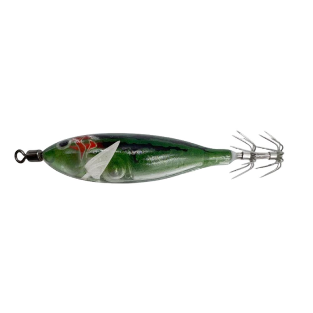2Pcs Glow-in-the-dark Squid Trolling Lure Artificial Bait Horizontal Squid Lure Night Fishing