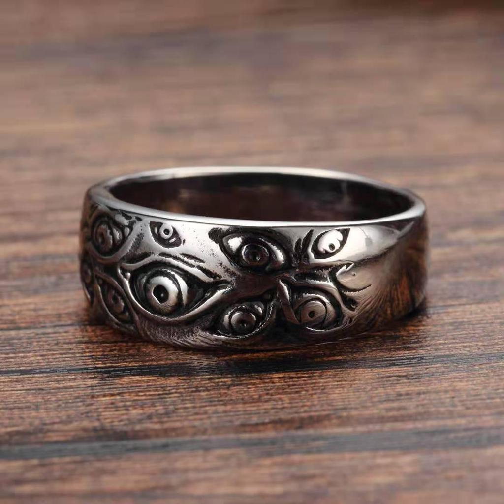 European and American Devil's Eye Ring - Trendy Hip-Hop Style