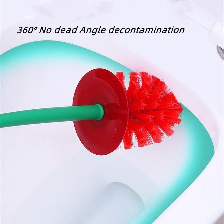 1pcs Red Toilet Brush Creative Lovely Cherry Shape Lavatory Toilet Brush Holder Set Toilet Holder Bathroom Accessories