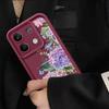 Fashion Flower Pattern Phone Cover For Xiaomi Redmi Note 13 12 4G 11 10 Pro Max 13T 11T Poco F6 X6 X5 Pro Floral Matte Shockproof Soft Silicone Cover