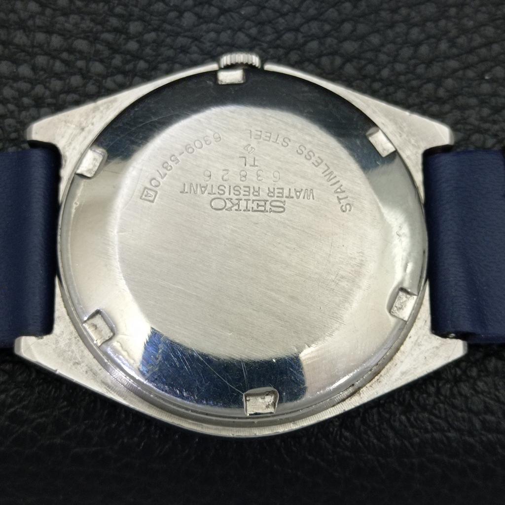 SEIKO 5 AUTOMATIC 6309A JAPAN MENS VINTAGE BLUE COLOR DIAL WATCH a701645-5 R206c-a701645