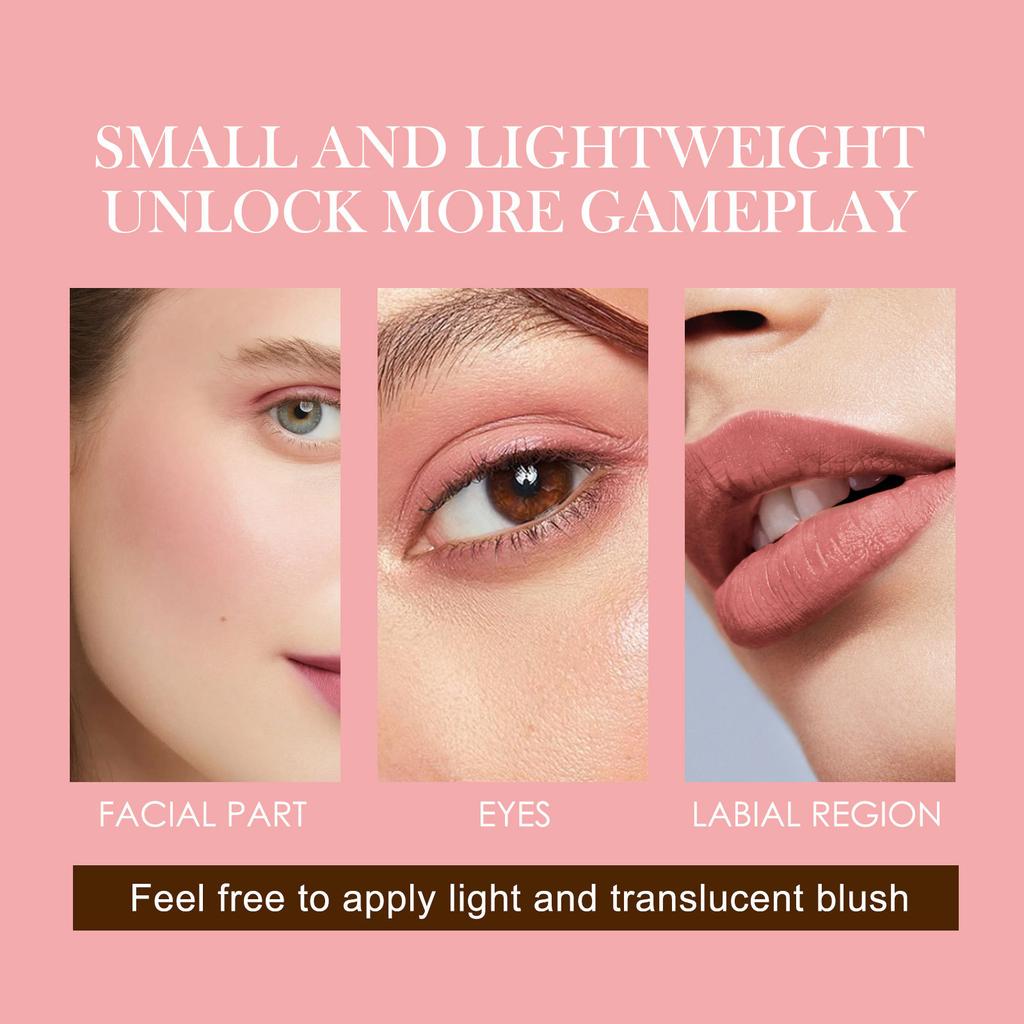 EELHOE Blush Stick Lightweight Natural Nude Makeup Contour Highlight Multi Function Makeup Stick