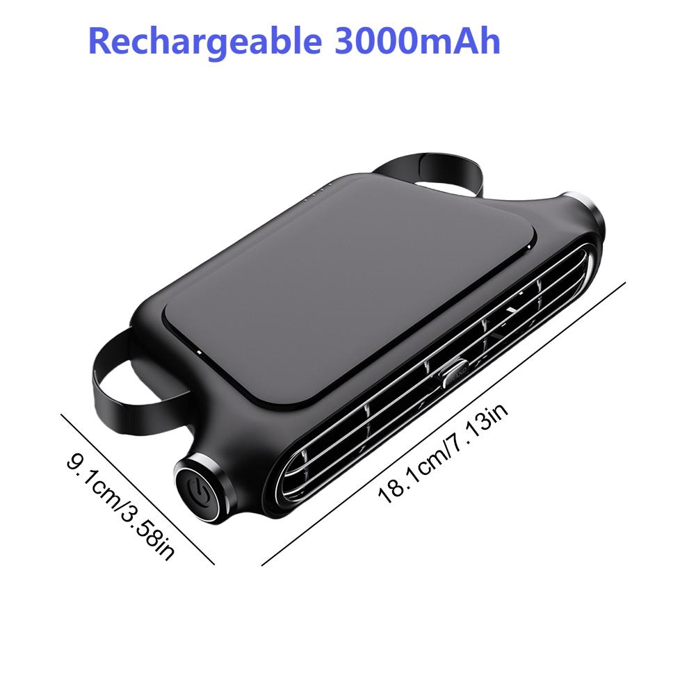 Car Cooling Fan for Backseat 3 Speeds USB/Rechargeable Car Seat Headrest Fan Electric Car Seat Fan for Mini Cars RVs Sedans