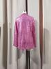 Women's Sequin Lapel Cardigan Blazer - Solid Color, Long Sleeve, Casual