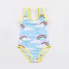 Girls Sleeveless Sling Print One-piece Swimsuit