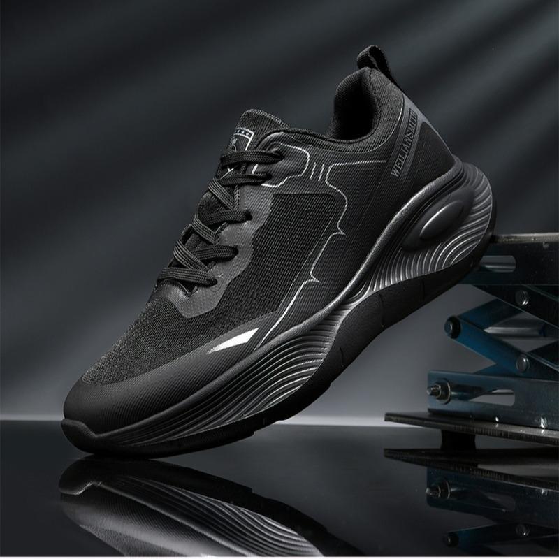 

Летняя мужская легкая дышащая спортивная повседневная обувь для бега Женские кроссовки 45 чёрный