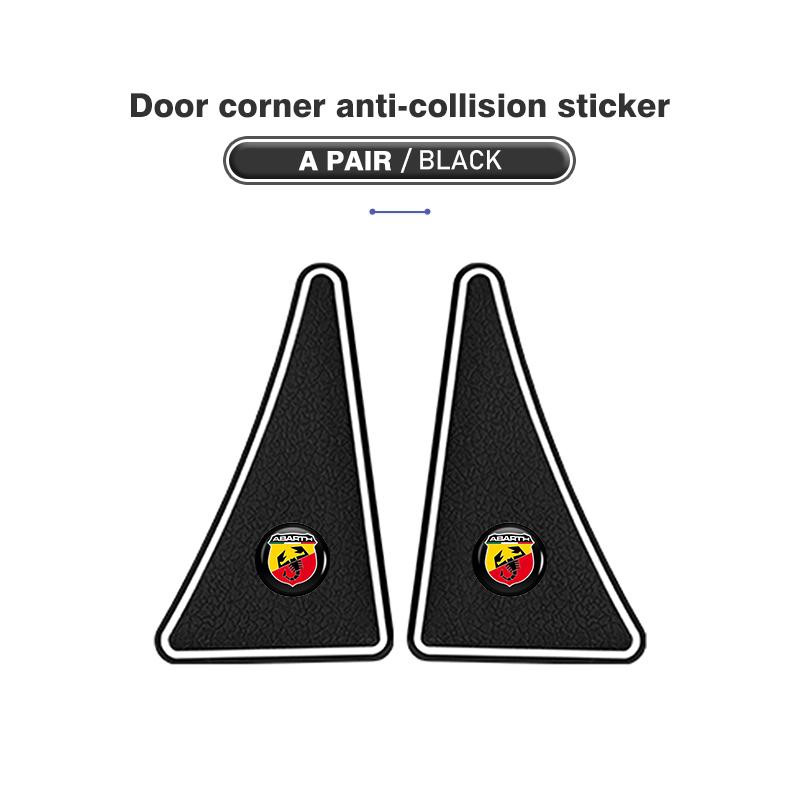 2pcs Car Door Corner Anti-Collision Protector Bumper Sticker For Abarth Freemont Strada 500x Grande Punto Ducato Stilo Palio