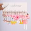 10 Pairs Cartoon Duck Dangle Earrings Set Cute Butterfly Heart Mushroom Animal Drop Earrings for Women Trendy Girl Kids Jewelry