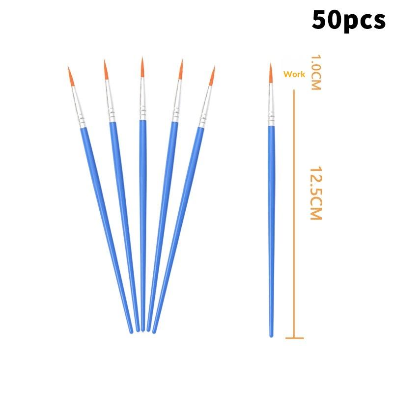 50pcs/set Painting Brushes For Painting Handcraft Arts And Craft For Artistic Multifunction Hook Line Painting Equipment Kit
