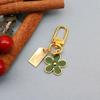 Colorful Flower Double-Sided Drip Oil Keychain Pendant