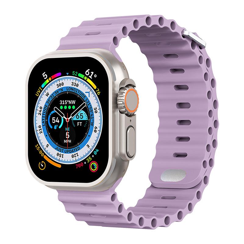 Ocean Armband für Apple Watch Ultra 3 2 Band 49mm Serie 45mm 41mm 46mm 42mm 40 44mm Silikon Uhrenarmband iWatch 11 10 9 8 7 6 5 SE2