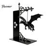 Akcesoria do domu w stylu smoczym Magiczna Pływająca Półka Lampka, Ciepłe Nocne Światło LED, Dekoracja Statua Magii Fantasy Wystrój Kącika do Czytania, Unikalne