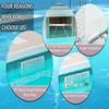Pool Skimmer Guard Kit Leaf Skimmer Protective Shield Spring Action Net System Prevents Debris Blockage Skimmer Mesh Board for Above Ground In-Ground