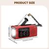 Emergency Radio Hand Crank with Headphone Jack Solar Power Compact Flashlight Weather for