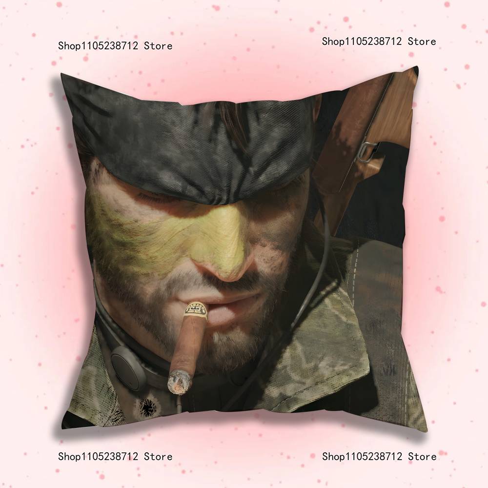 M-Metal Gear Solid Raiden Pillow Case Plush Fabric Soft Pillowcase Double Sided Print Sofa Cushion Cover Throw