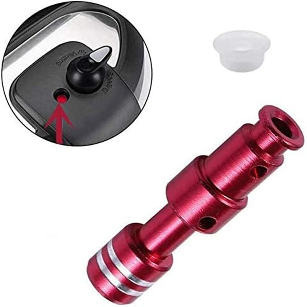 6 Stück Schnellkochtopf Ersatz Schwimmerventile und Kappe Set Ersatz Schwimmer Set Schwimmerventile Set Metalltextur