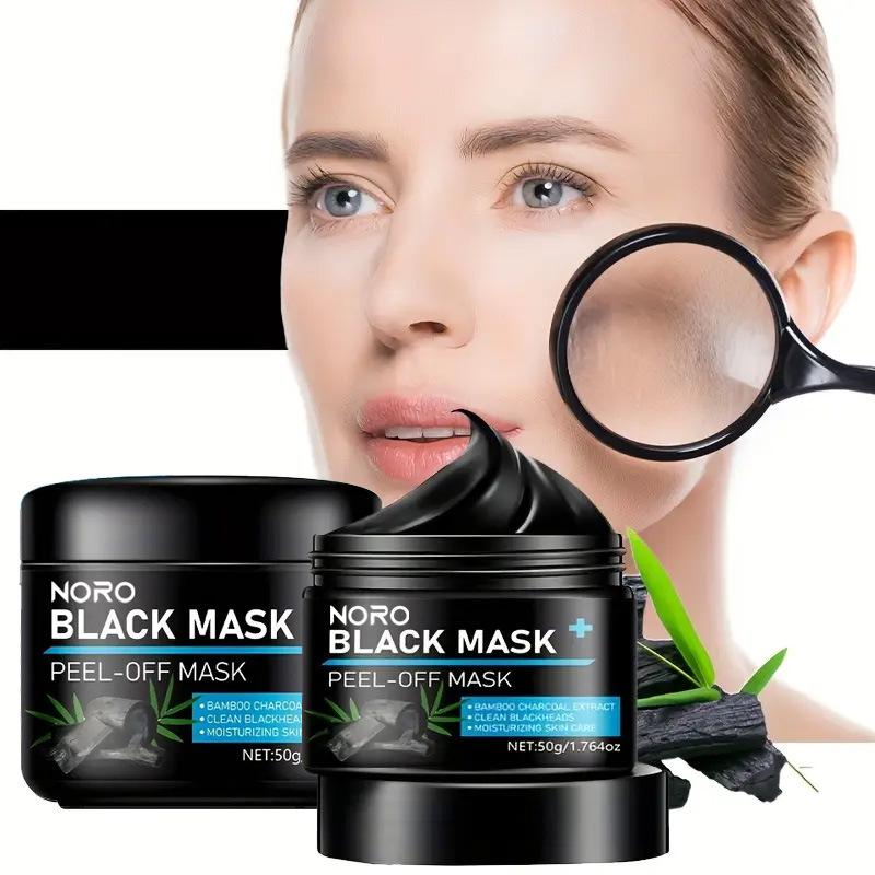 1PC Blackhead Removal Application Tear Full Face Oil Control Bamboo Charcoal Cleaning Blackhead Suction Mask Export Powder