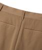 TRILLION Double Inverted Tuck Wide Pants [Beige]