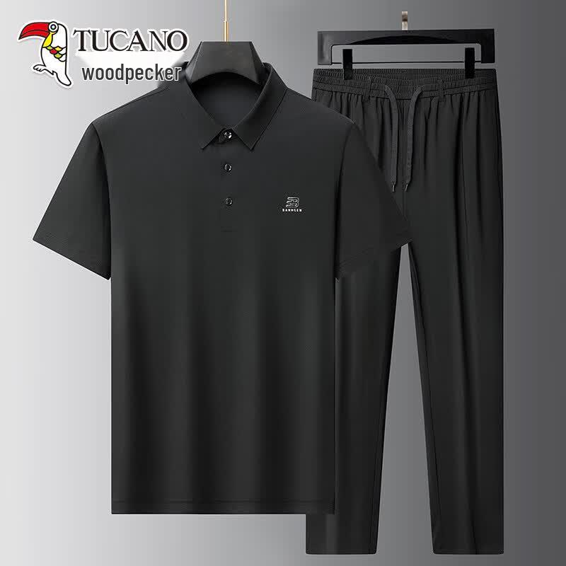 TUCANO Men s Summer Polo Shirt Two-Piece Set 43