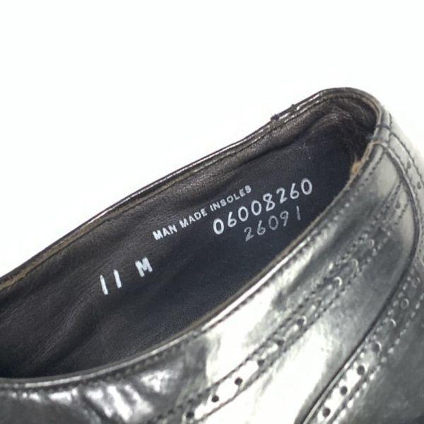USED/80s 90s Vintage USA Made Bostonian Size 11M 28.5 29.5cm Full Brogue Wingtip Black