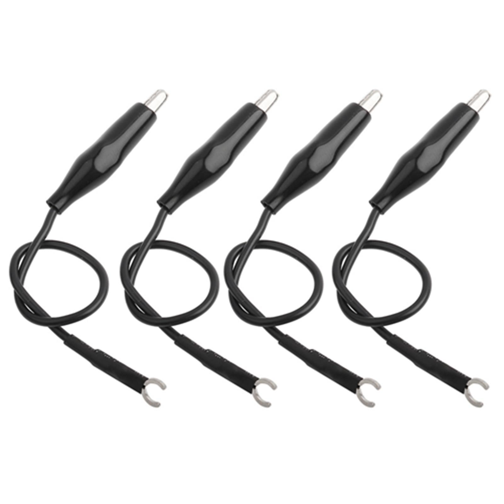 

4Pcs Oscilloscope Probe Ground Wire Cable with Clip Oscilloscope Accessories