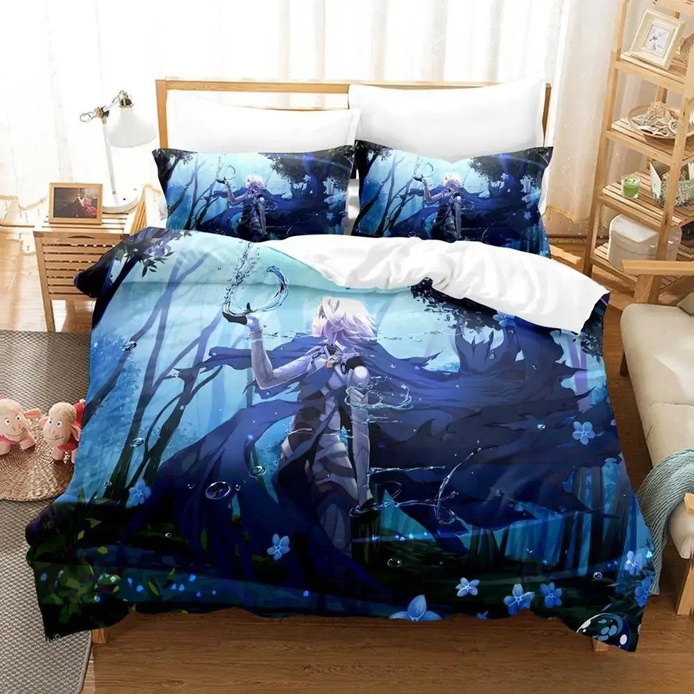Kawaii Game Fire Emblem Engage Bedding Set Cartoon Anime Three-piece Set Adult Kid Bedroom Duvet Cover Sets 3D Print Anime