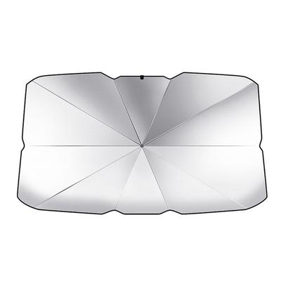 Solskjerm for bilfrontrute, beskytter mot UV-stråler og varme, solskjermer, sammenleggbar, reflekterende, paraply, liten/stor