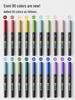 Enmi Liquid Acrylic Marker Set - 80 Colors, Soft Tip, Layerable, for Children's Painting In Black Box
