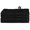 SOLUND Guest Towel 4 Pcs Black 15 X 21 Cm 550 Gsm