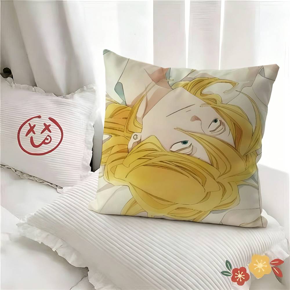 Pc Anime Doukyuusei Rihito Sajo Hikaru Kusakabe Pillow Case Fashion Square Pillowcase Bedroom Sofa Room Ins Decoration Leisure