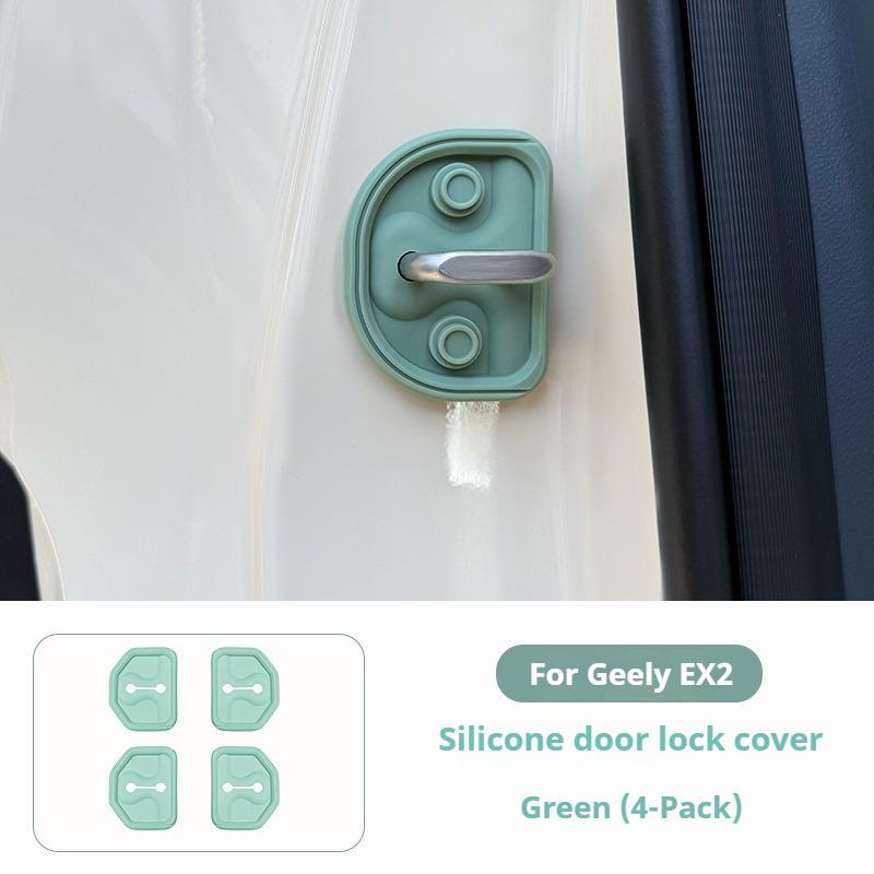 For Geely EX2 Car Door Lock Protection Cover Original Car Color Silicone Car Door Decorative Shock Absorber Sticker Accessories